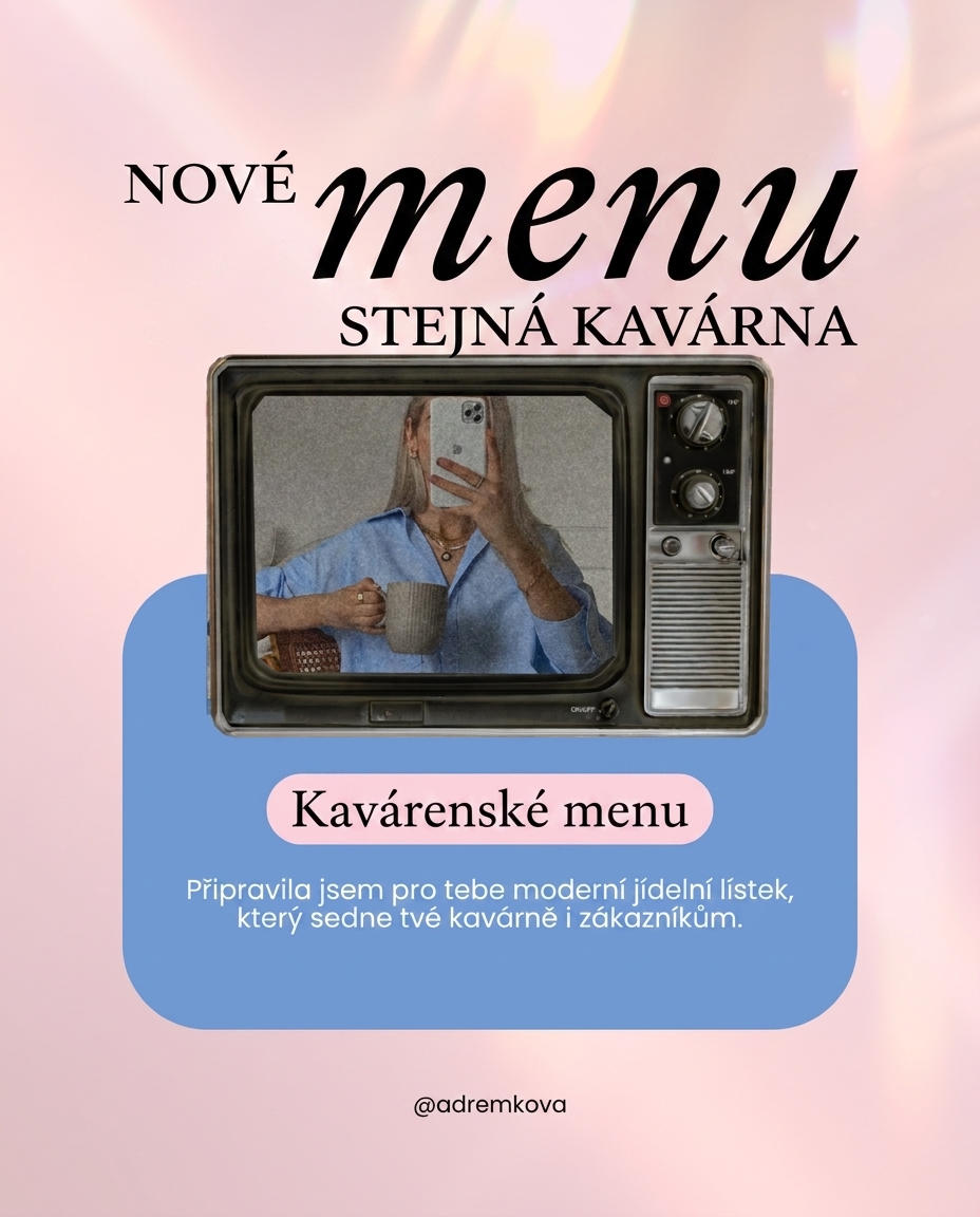 Nové menu, stejná kavárna