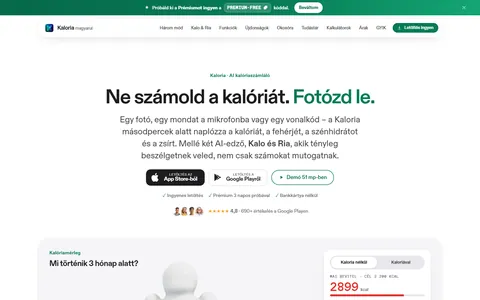 Náhled projektu Kaloria Magyar