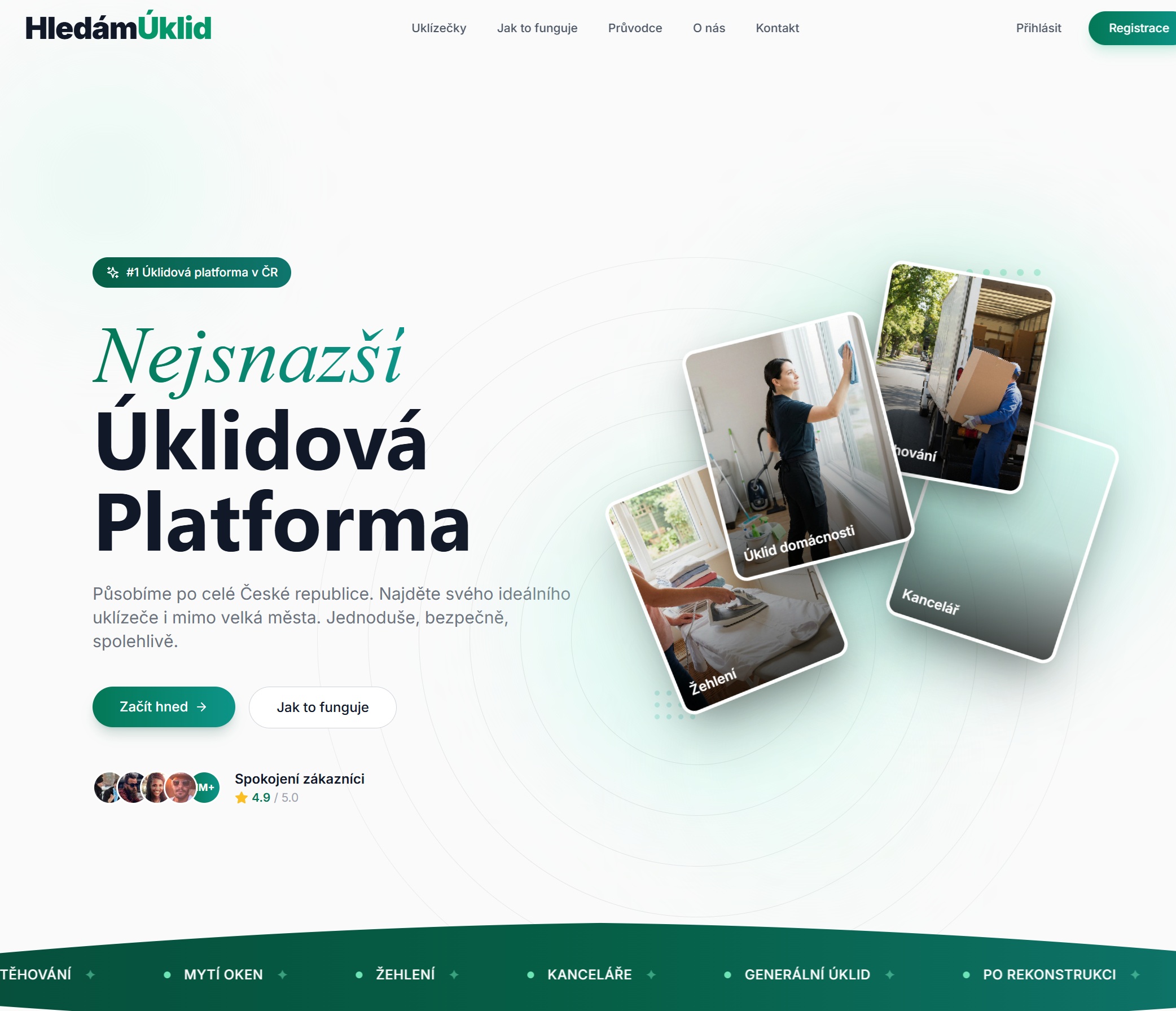 HledámÚklid - Nejsnazší úklidová platforma v ČR