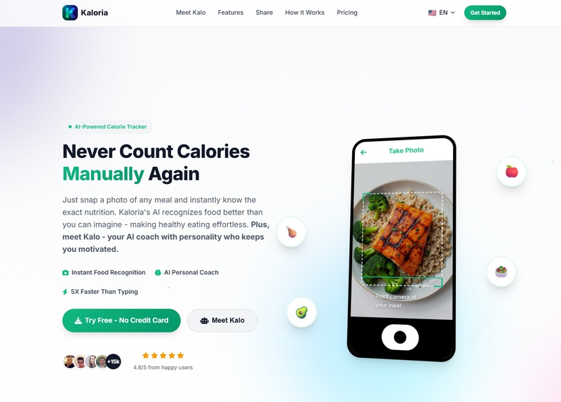 Kaloria.ai - AI aplikace pro sledování kalorií