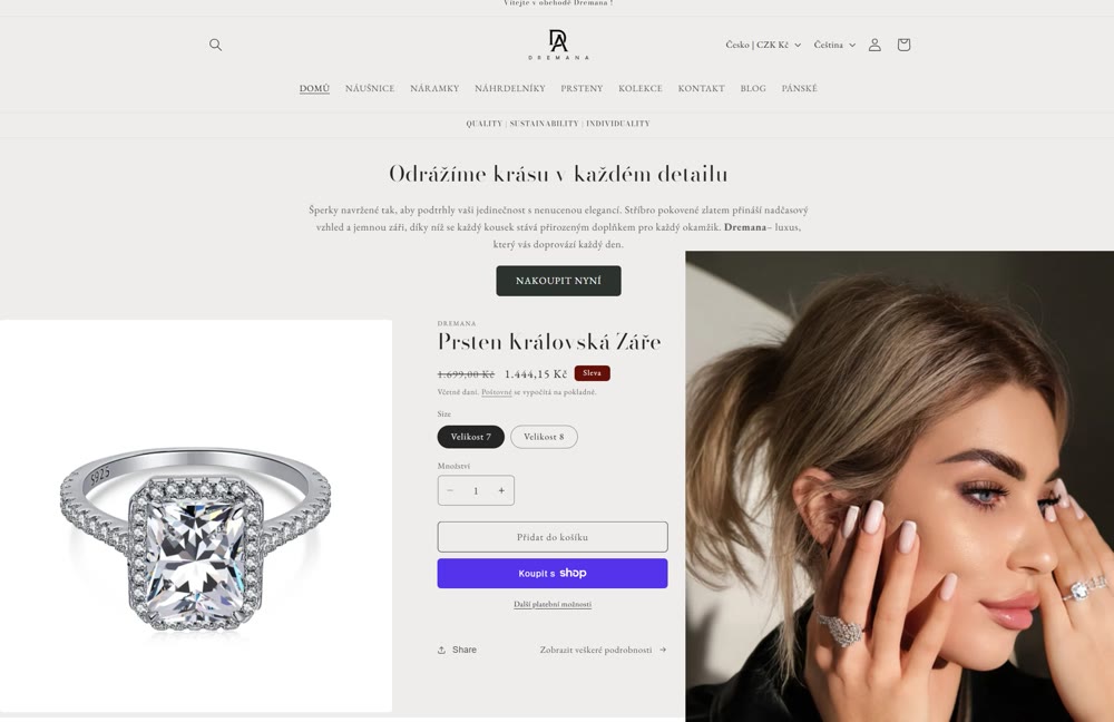 Dremana.cz — полное превью сайта